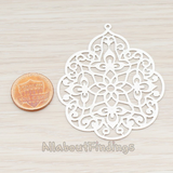 PD.209-02 // Large Gothic Filigree Pendant, 2 Pc