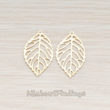 PD.210-01 // SMALL Leaf Pendant, 4 Pc