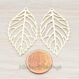 PD.210-02 // MEDIUM Leaf Pendant, 4 Pc