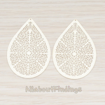 PD.229-01 // Cathedral Filigree Teardrop Pendant, 2 Pc