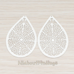 PD.229-01 // Cathedral Filigree Teardrop Pendant, 2 Pc