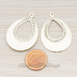 PD.231 // Double Fan Teardrop Pendant, 2 Pc