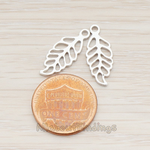 PD.236 // Bipinnate Leaf Pendant, 2 Pc