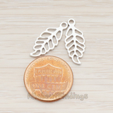 PD.236 // Bipinnate Leaf Pendant, 2 Pc