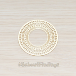 PD.250 // Filigree Eyptian Round Finding Pendant, 2 Pc