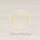 PD.250 // Filigree Eyptian Round Finding Pendant, 2 Pc