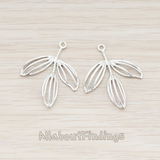 PD.280 // Three Skinny Leaf Pendant, 2 Pc