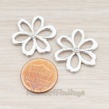 PD.281 // Hippie Daisy Flower Pendant, 2 Pc