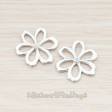 PD.281 // Hippie Daisy Flower Pendant, 2 Pc