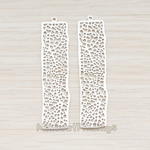 PD.292-02 // Large Mesh Bar Rectangle Pendant, 2 Pc