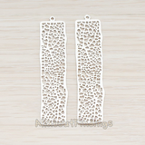 PD.292-02 // Large Mesh Bar Rectangle Pendant, 2 Pc