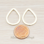 PD.300-05 // Simple Small Teardrop Link Pendant, 2 Pc