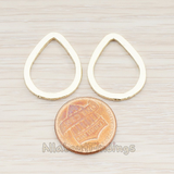 PD.300-05 // Simple Small Teardrop Link Pendant, 2 Pc