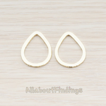 PD.300-05 // Simple Small Teardrop Link Pendant, 2 Pc