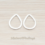 PD.300-05 // Simple Small Teardrop Link Pendant, 2 Pc