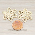 PD.302 // Star Flower Lace Pendant, 2 Pc