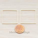 PD.303-03 // 30mm Simple Square Link Pendant, 2 Pc