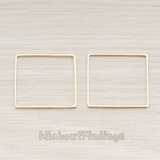 PD.303-03 // 30mm Simple Square Link Pendant, 2 Pc