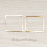 PD.303-03 // 30mm Simple Square Link Pendant, 2 Pc