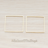 PD.303-03 // 30mm Simple Square Link Pendant, 2 Pc