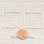 PD.303-03 // 30mm Simple Square Link Pendant, 2 Pc