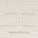 PD.303-03 // 30mm Simple Square Link Pendant, 2 Pc