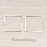 PD.303-03 // 30mm Simple Square Link Pendant, 2 Pc