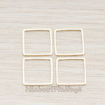 PD.303-04 // 15mm Simple Square Link Pendant, 4 Pc