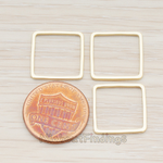 PD.303-04 // 15mm Simple Square Link Pendant, 4 Pc