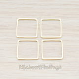 PD.303-04 // 15mm Simple Square Link Pendant, 4 Pc