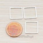 PD.303-04 // 15mm Simple Square Link Pendant, 4 Pc