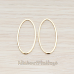 PD.304-02 // 15 x 30 mm Simple Oval Link Pendant, 2 Pc