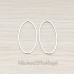 PD.304-02 // 15 x 30 mm Simple Oval Link Pendant, 2 Pc