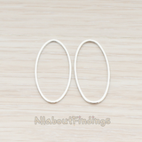 PD.304-02 // 15 x 30 mm Simple Oval Link Pendant, 2 Pc