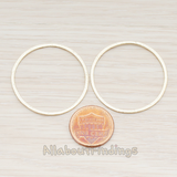 PD.305-07 // 35mm Simple Textured Round Pendant, 2 Pc