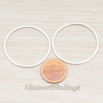 PD.305-07 // 35mm Simple Textured Round Pendant, 2 Pc