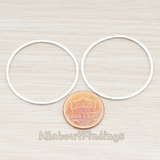 PD.305-07 // 35mm Simple Textured Round Pendant, 2 Pc