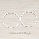 PD.305-07 // 35mm Simple Textured Round Pendant, 2 Pc