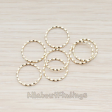 PD.358-01 // Twisted Round Link Pendant, 4 Pc