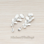 PD.377 //  Triple Flower with Tail Pendant, 2 Pc