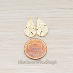 PD.405-01 // Fatty Small Feather Pendant, 2 Pc