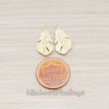 PD.405-01 // Fatty Small Feather Pendant, 2 Pc