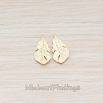 PD.405-01 // Fatty Small Feather Pendant, 2 Pc