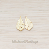 PD.405-01 // Fatty Small Feather Pendant, 2 Pc