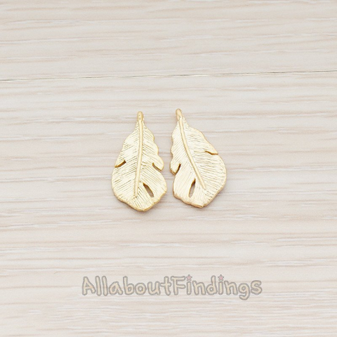 PD.405-01 // Fatty Small Feather Pendant, 2 Pc