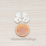 PD.405-01 // Fatty Small Feather Pendant, 2 Pc