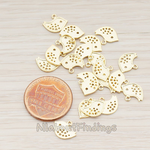 PD.422-01 // Small Tree Sparrow Bird Charm Pendant, 2 Pc