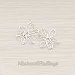 PD.448-01 // Small Flower Connector Pendant, 2 Pc