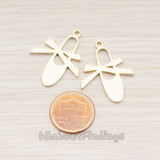 PD.452 // Ballerina Slippers Pendant, 2 Pc