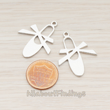 PD.452 // Ballerina Slippers Pendant, 2 Pc
